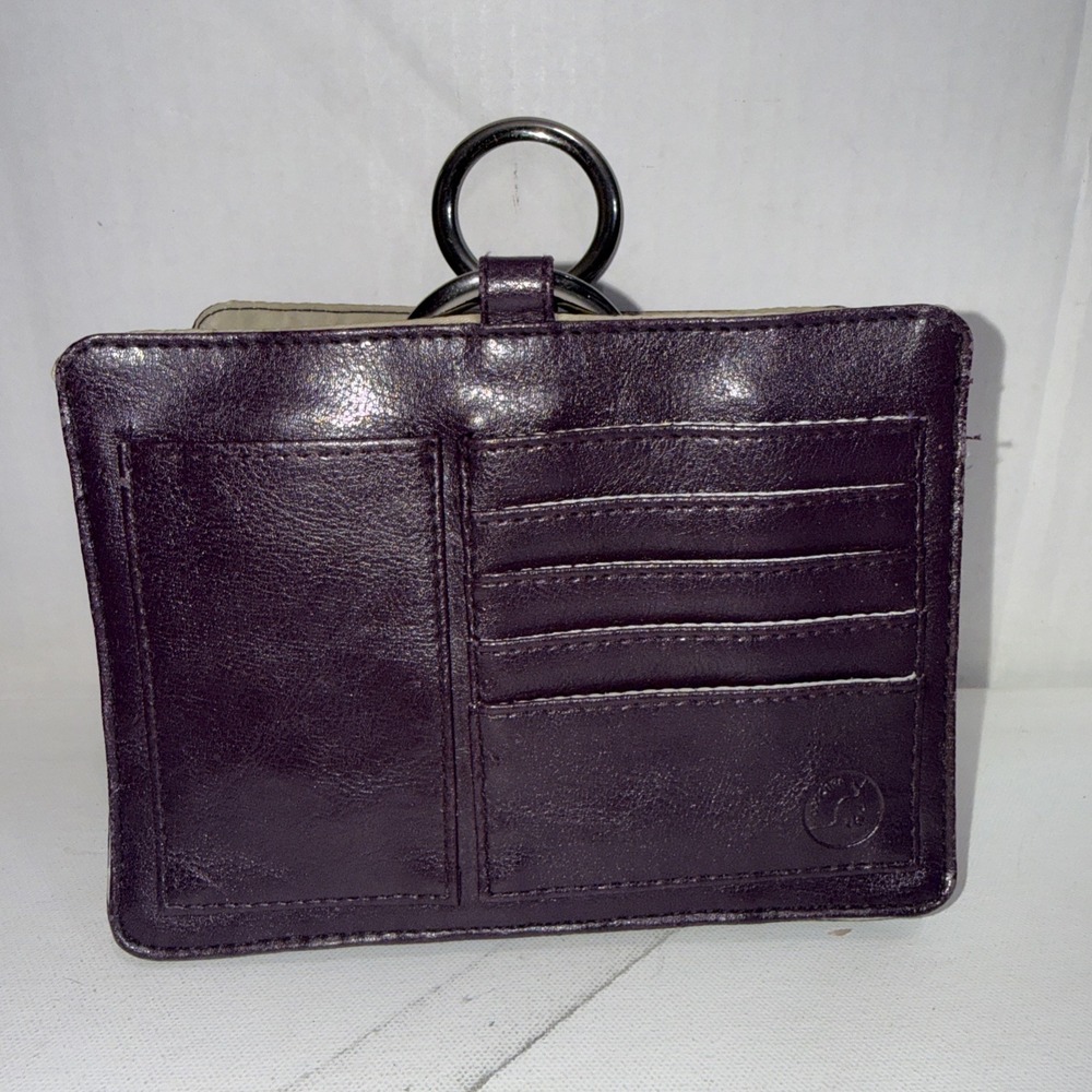 Pouchee Wallet Womens‎ Small Organizer MultiPocket Purple Expanding Purse Insert